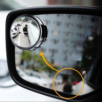 💥 BUY 1 GET 1 FREE – 🚗 360° Convex Blind Spot Mirror – Adjustable Car Side Mirror