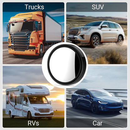 💥 BUY 1 GET 1 FREE – 🚗 360° Convex Blind Spot Mirror – Adjustable Car Side Mirror