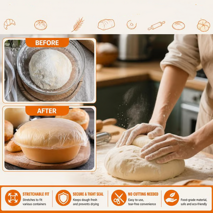 💸Great Value 300/500PCS Disposable Elastic Food Bowl Covers Universal Stretch Fresh‑Keeping Covers for Bowls, Plates & Leftovers