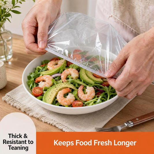 💸Great Value 300/500PCS Disposable Elastic Food Bowl Covers Universal Stretch Fresh‑Keeping Covers for Bowls, Plates & Leftovers