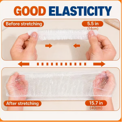 💸Great Value 300/500PCS Disposable Elastic Food Bowl Covers Universal Stretch Fresh‑Keeping Covers for Bowls, Plates & Leftovers