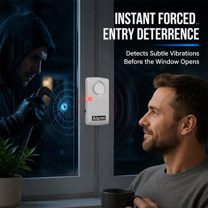 🚨 Wireless Door & Window Vibration Alarm – Smart Home Security Sensor