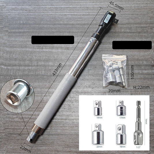 Dual-Function Extension Bar Ratchet Wrench