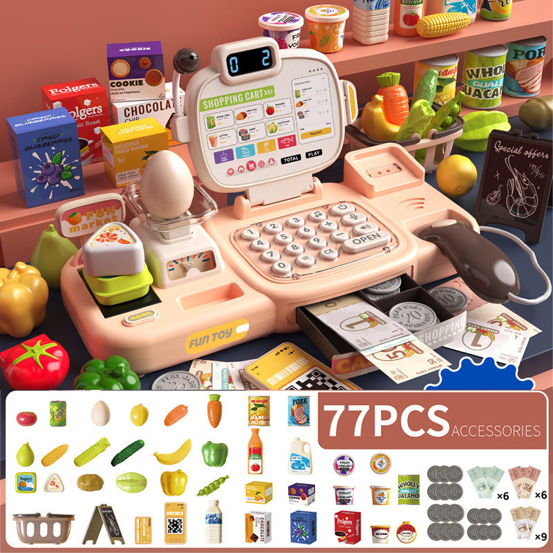 Kids Supermarket Cash Register Toy Set