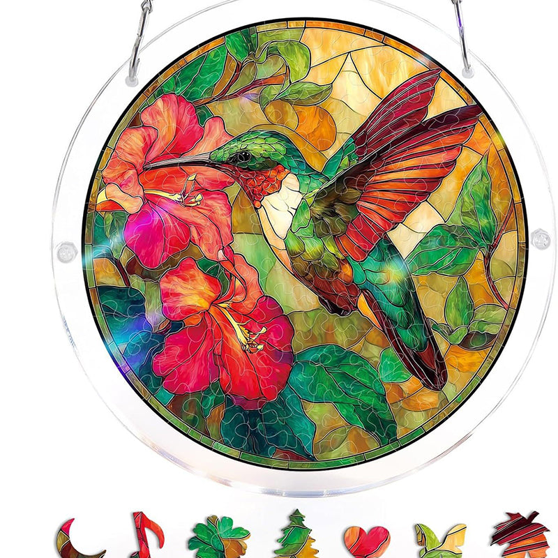 Acrylic Sunset & Sea Jigsaw Puzzle Window Hanging