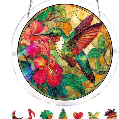 Acrylic Sunset & Sea Jigsaw Puzzle Window Hanging