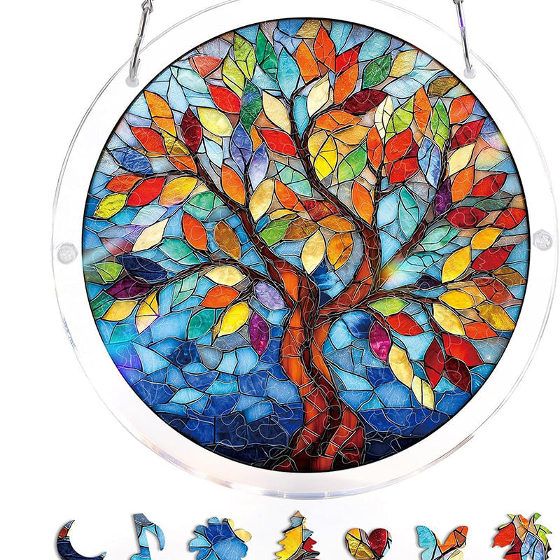Acrylic Sunset & Sea Jigsaw Puzzle Window Hanging