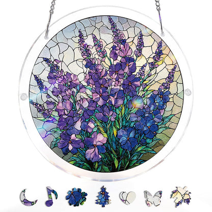 Acrylic Sunset & Sea Jigsaw Puzzle Window Hanging