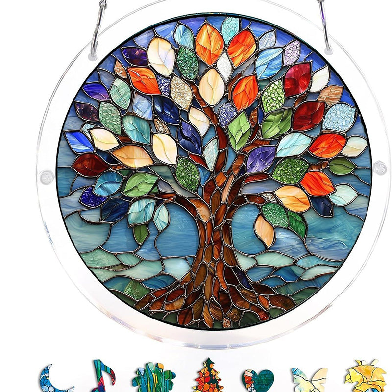 Acrylic Sunset & Sea Jigsaw Puzzle Window Hanging