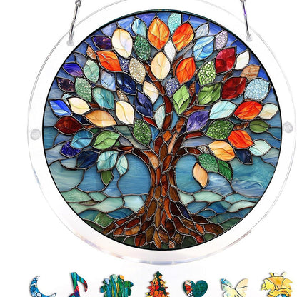 Acrylic Sunset & Sea Jigsaw Puzzle Window Hanging