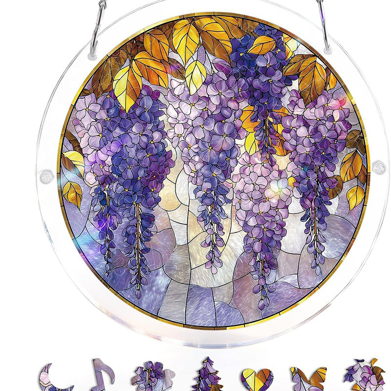Acrylic Sunset & Sea Jigsaw Puzzle Window Hanging