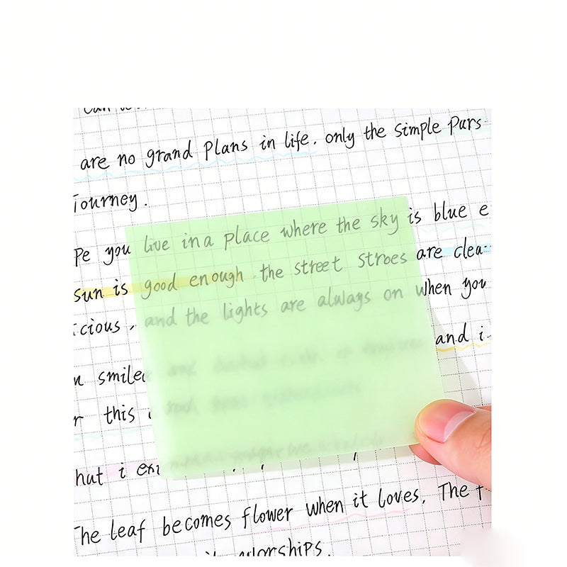 Grab Notes Instantly! No-Residue Pearlescent Pop-Up Sticky Notes