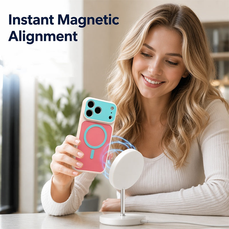 📱✨ Magnetic Dopamine Phone Case – Colorful Matte Protective Case for Everyday Style