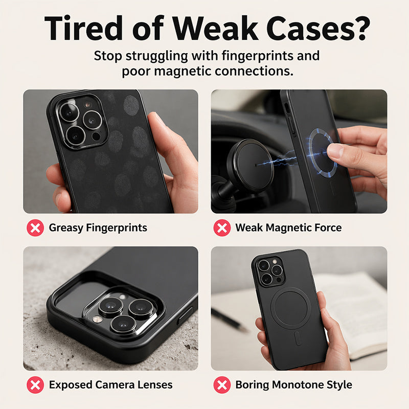 📱✨ Magnetic Dopamine Phone Case – Colorful Matte Protective Case for Everyday Style
