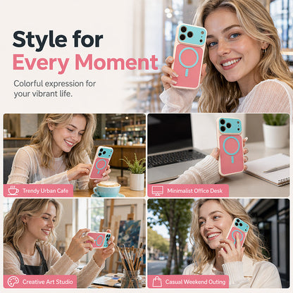 📱✨ Magnetic Dopamine Phone Case – Colorful Matte Protective Case for Everyday Style
