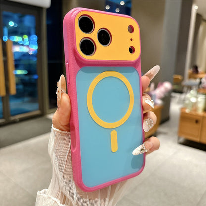 📱✨ Magnetic Dopamine Phone Case – Colorful Matte Protective Case for Everyday Style