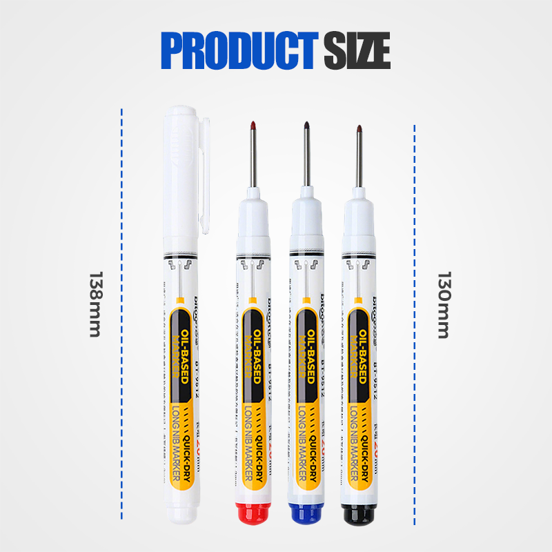 Precision Tip Quick-Dry Oil-Based Marker Pen-10pcs
