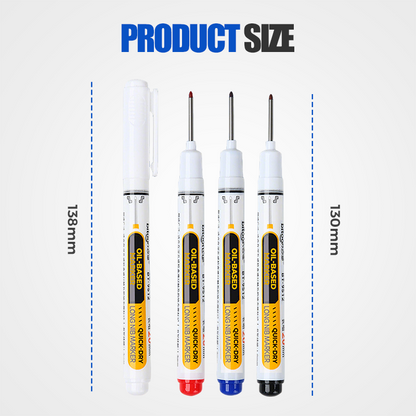 Precision Tip Quick-Dry Oil-Based Marker Pen-10pcs