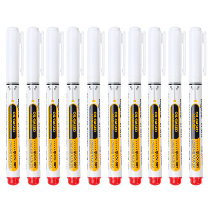 Precision Tip Quick-Dry Oil-Based Marker Pen-10pcs