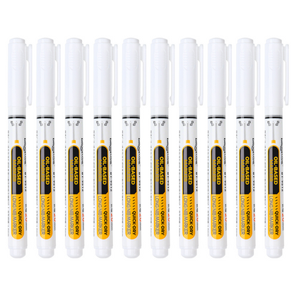 Precision Tip Quick-Dry Oil-Based Marker Pen-10pcs