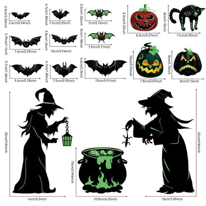 🎃 LIMITED TIME 👻 Glow-in-the-Dark Halloween Car Magnets | Spooky Bats, Witches & Pumpkins for Cars & Outdoor Decor