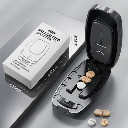 ⚡ Quick & Easy Pill Splitter 💊 Portable Pill Cutter Splitter