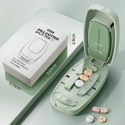 ⚡ Quick & Easy Pill Splitter 💊 Portable Pill Cutter Splitter