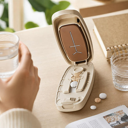 ⚡ Quick & Easy Pill Splitter 💊 Portable Pill Cutter Splitter