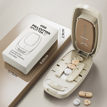 ⚡ Quick & Easy Pill Splitter 💊 Portable Pill Cutter Splitter