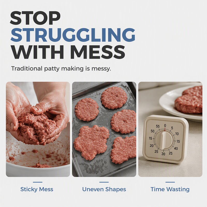 Stainless Steel Burger Press and Mold Set