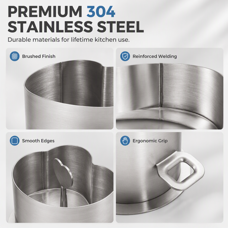 Stainless Steel Burger Press and Mold Set