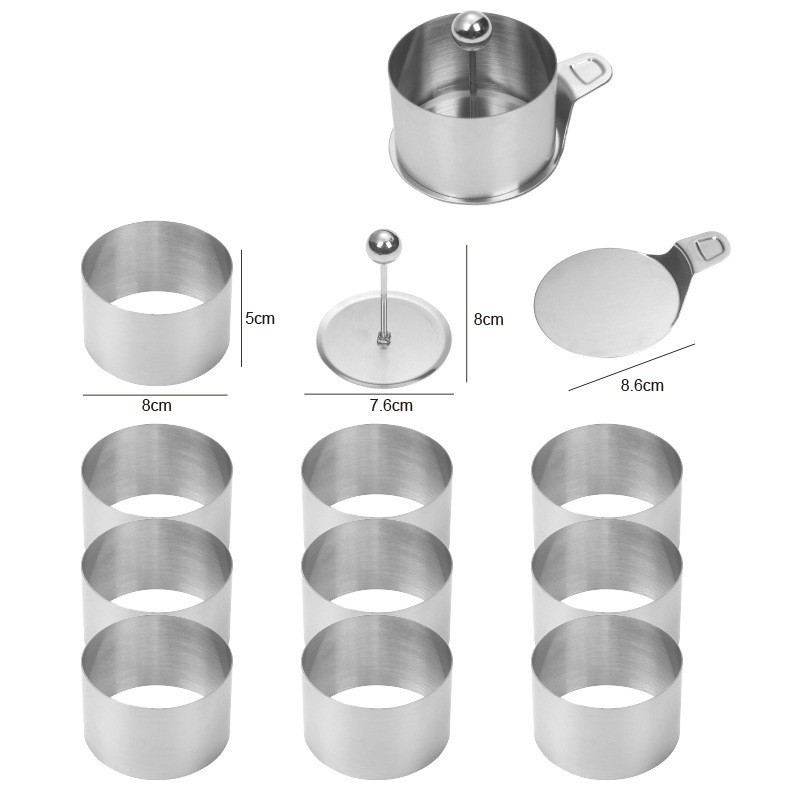 Stainless Steel Burger Press and Mold Set
