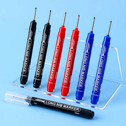 🖊️🔧 Precision Long Nib Marker – Waterproof Deep-Reach Pen for Tile, Wood & Tight Spaces