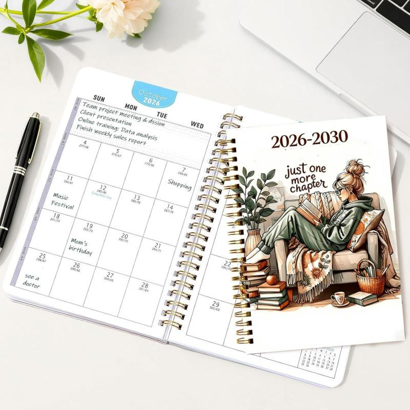 📚 2026–2030 5-Year Planner | Long-Term Monthly Organizer & Goal Planning Log Book for Work, School & Everyday Life