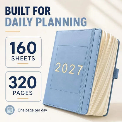 📢📢50% OFF !! ⏰A5 2027 One‑Day‑Per‑Page Diary Notebook ✨