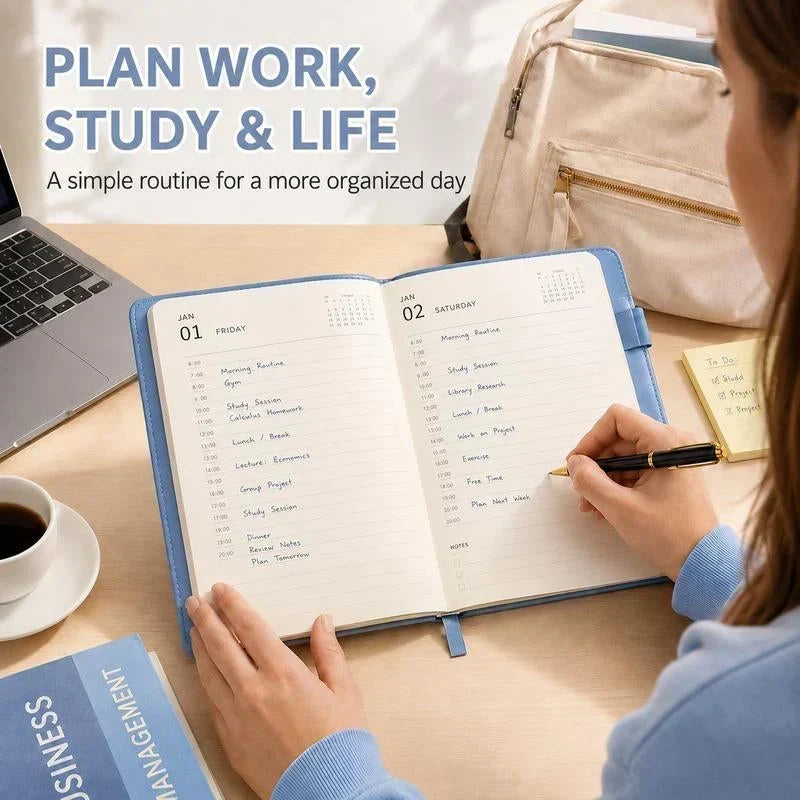 📢📢50% OFF !! ⏰A5 2027 One‑Day‑Per‑Page Diary Notebook ✨
