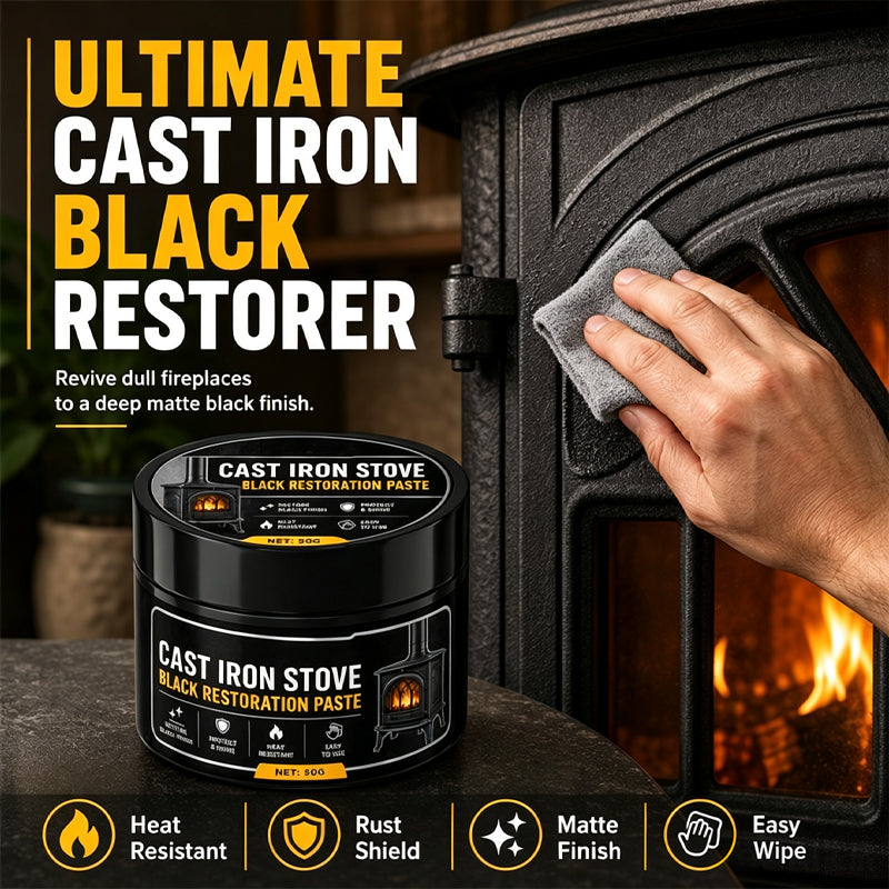 🔥 Cast Iron Restorer Paste – Bring Back the Deep Black Finish ✨