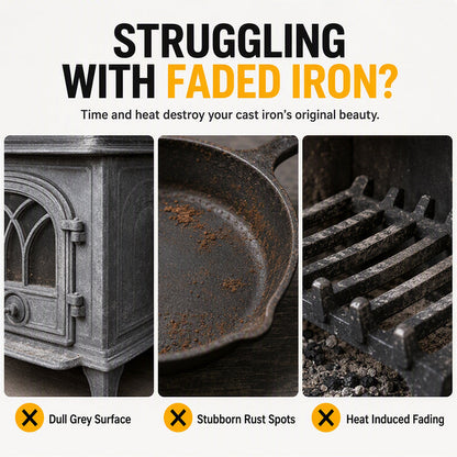 🔥 Cast Iron Restorer Paste – Bring Back the Deep Black Finish ✨