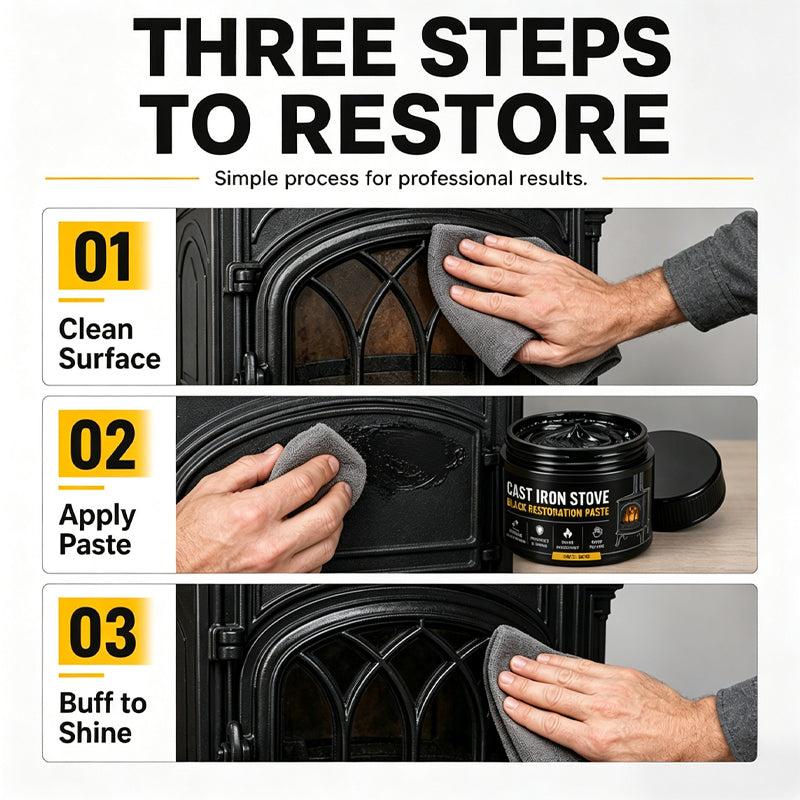 🔥 Cast Iron Restorer Paste – Bring Back the Deep Black Finish ✨