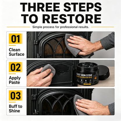 🔥 Cast Iron Restorer Paste – Bring Back the Deep Black Finish ✨
