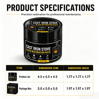 🔥 Cast Iron Restorer Paste – Bring Back the Deep Black Finish ✨