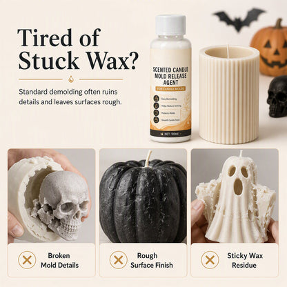🎃 Scented Candle Mold Release Agent – Easy Demolding Spray for Smooth, Flawless Halloween Candle Creations