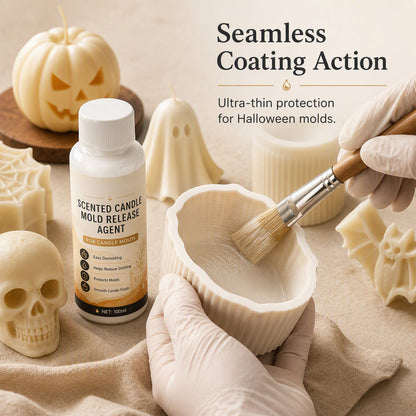 🎃 Scented Candle Mold Release Agent – Easy Demolding Spray for Smooth, Flawless Halloween Candle Creations