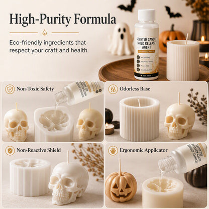 🎃 Scented Candle Mold Release Agent – Easy Demolding Spray for Smooth, Flawless Halloween Candle Creations