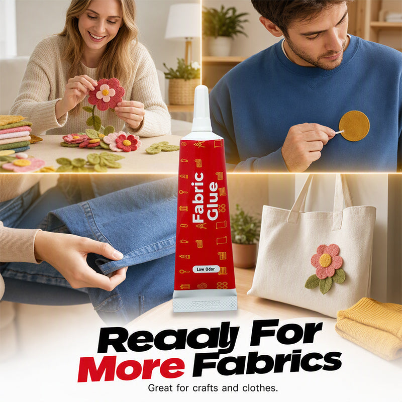 Multi-Purpose Clear Fabric Glue