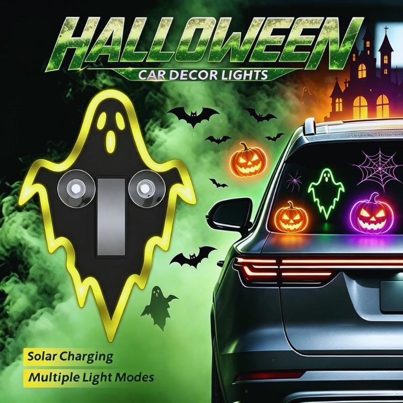 🎁🎃Halloween Sale 50% OFF! 🔥Solar Car Ghost Light with Smart Motion Sensor