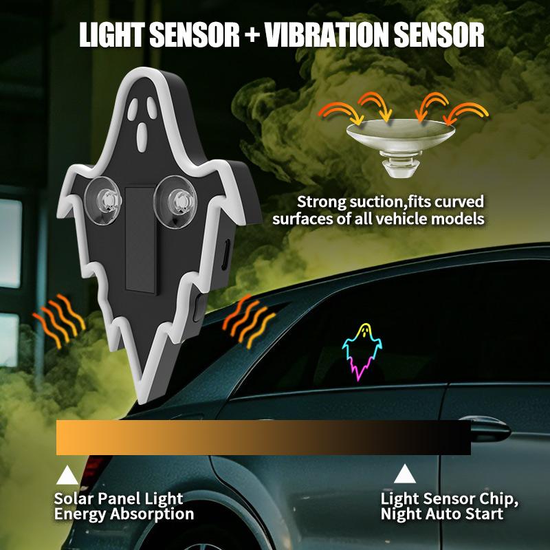 🎁🎃Halloween Sale 50% OFF! 🔥Solar Car Ghost Light with Smart Motion Sensor