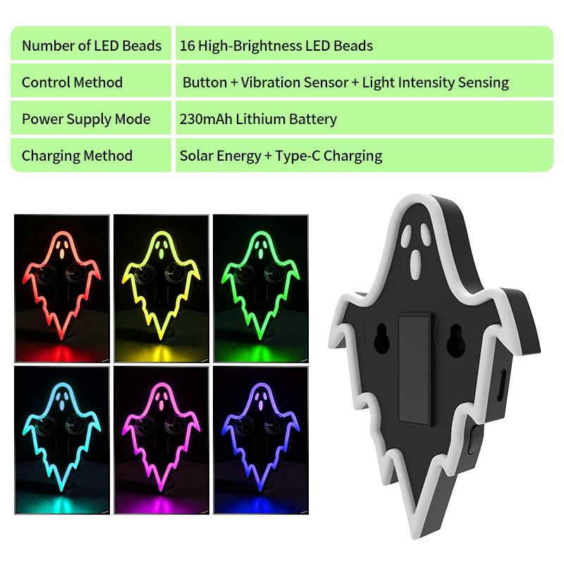 🎁🎃Halloween Sale 50% OFF! 🔥Solar Car Ghost Light with Smart Motion Sensor