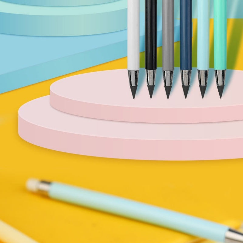 ✏️ Everlasting Pencil with Eraser – No Sharpening Needed, Break-Resistant Writing Pencil for School, Drawing & Daily Use