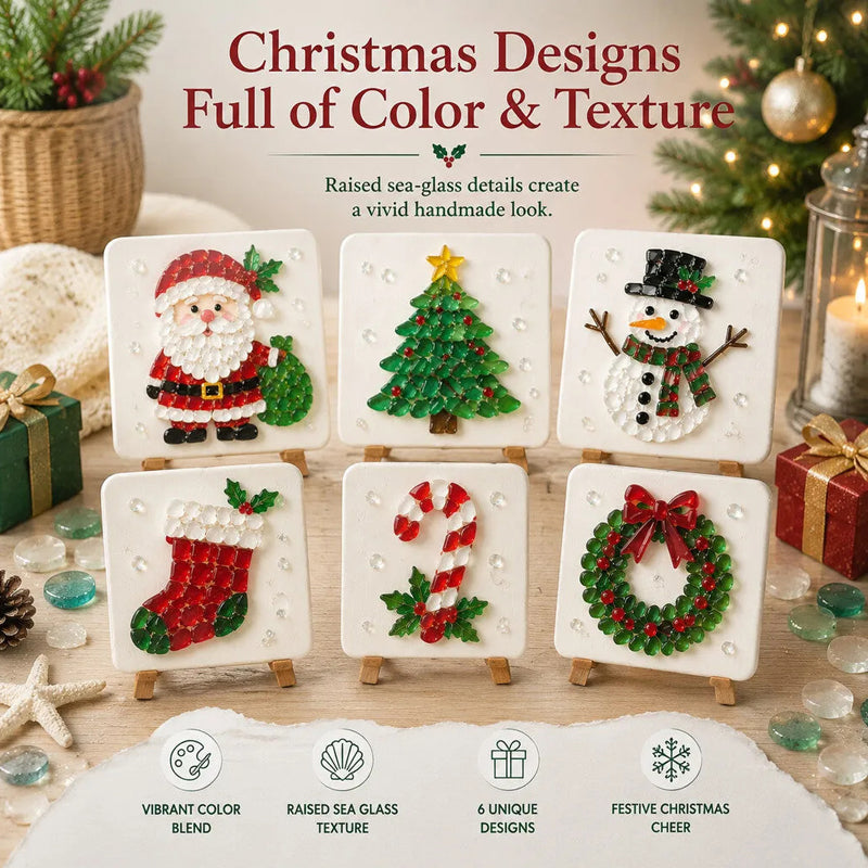 🎄 Christmas Mosaic Craft Kit – Create Your Own Sparkling Holiday Decor ✨